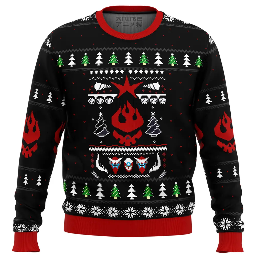 Gurren Lagann Logo Ugly Christmas Sweater Perfect And Unique Gifts For Adults Kids On Christmas