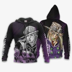 Anime Gyro Zeppeli Hoodie JJBAs Anime Jacket Perfect And Unique Gifts For Otaku Anime Fans On Christmas