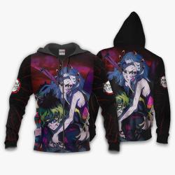 Anime Gyutaro and Daki Hoodie Custom Anime Perfect And Unique Gifts For Otaku Anime Fans On Christmas