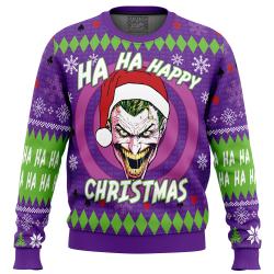 Ha ha ha happy Christmas Joker Christmas Sweater Perfect And Unique Gifts For Adults Kids On Christmas