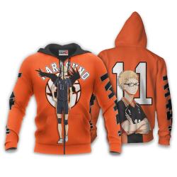 Anime Kei Tsukishima Hoodie Custom Haikyuu Anime Perfect And Unique Gifts For Otaku Anime Fans On Christmas