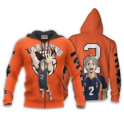 Anime Koushi Sugawara Hoodie Custom Haikyuu Anime Perfect And Unique Gifts For Otaku Anime Fans On Christmas