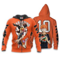 Anime Shoyo Hinata Hoodie Custom Haikyuu Anime Perfect And Unique Gifts For Otaku Anime Fans On Christmas