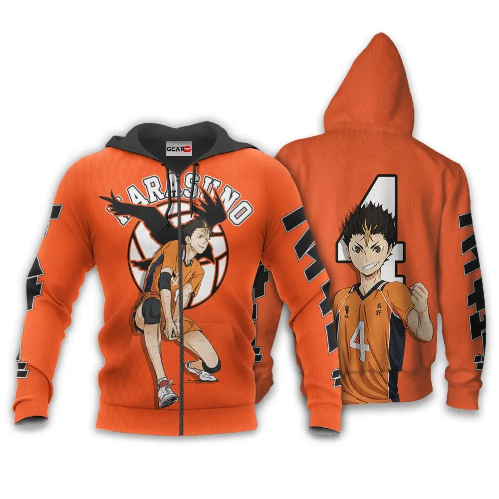 Anime Yuu Nishinoya Hoodie Custom Haikyuu Anime Perfect And Unique Gifts For Otaku Anime Fans On Christmas