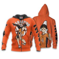 Anime Yuu Nishinoya Hoodie Custom Haikyuu Anime Perfect And Unique Gifts For Otaku Anime Fans On Christmas