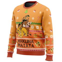 Hakuna Matata Ugly Christmas Sweater Perfect And Unique Gifts For Adults Kids On Christmas
