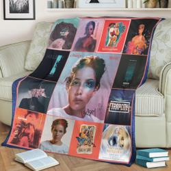 Music Halsey Single Album Covers Fleece Fleece Sherpa Blanket Perfect Gifts For Family On Christmas