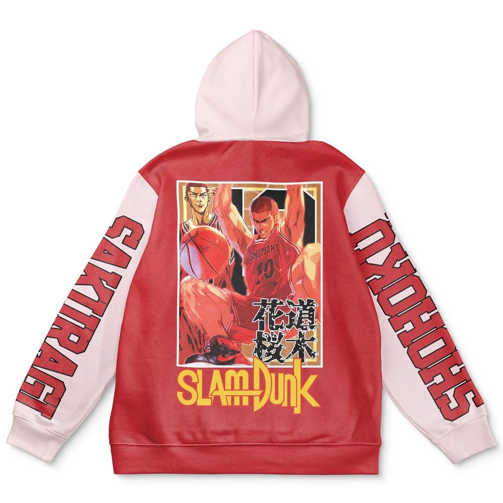 Anime Hanamichi Sakuragi Slam Dunk Streetwear Hoodie Perfect And Unique Gifts For Otaku Anime Fans On Christmas