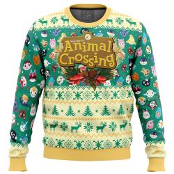 Happy Animal Villagers Animal Crossing Ugly Christmas Sweater Perfect And Unique Gifts For Adults Kids On Christmas