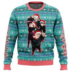 Happy Dub Cast Jujutsu Kaisen Ugly Christmas Sweater Perfect And Unique Gifts For Adults Kids On Christmas