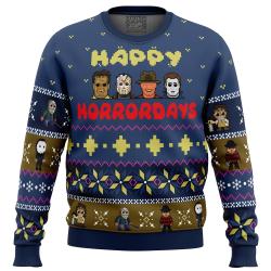 Happy Horrordays Halloween Ugly Christmas Sweater Perfect And Unique Gifts For Adults Kids On Christmas