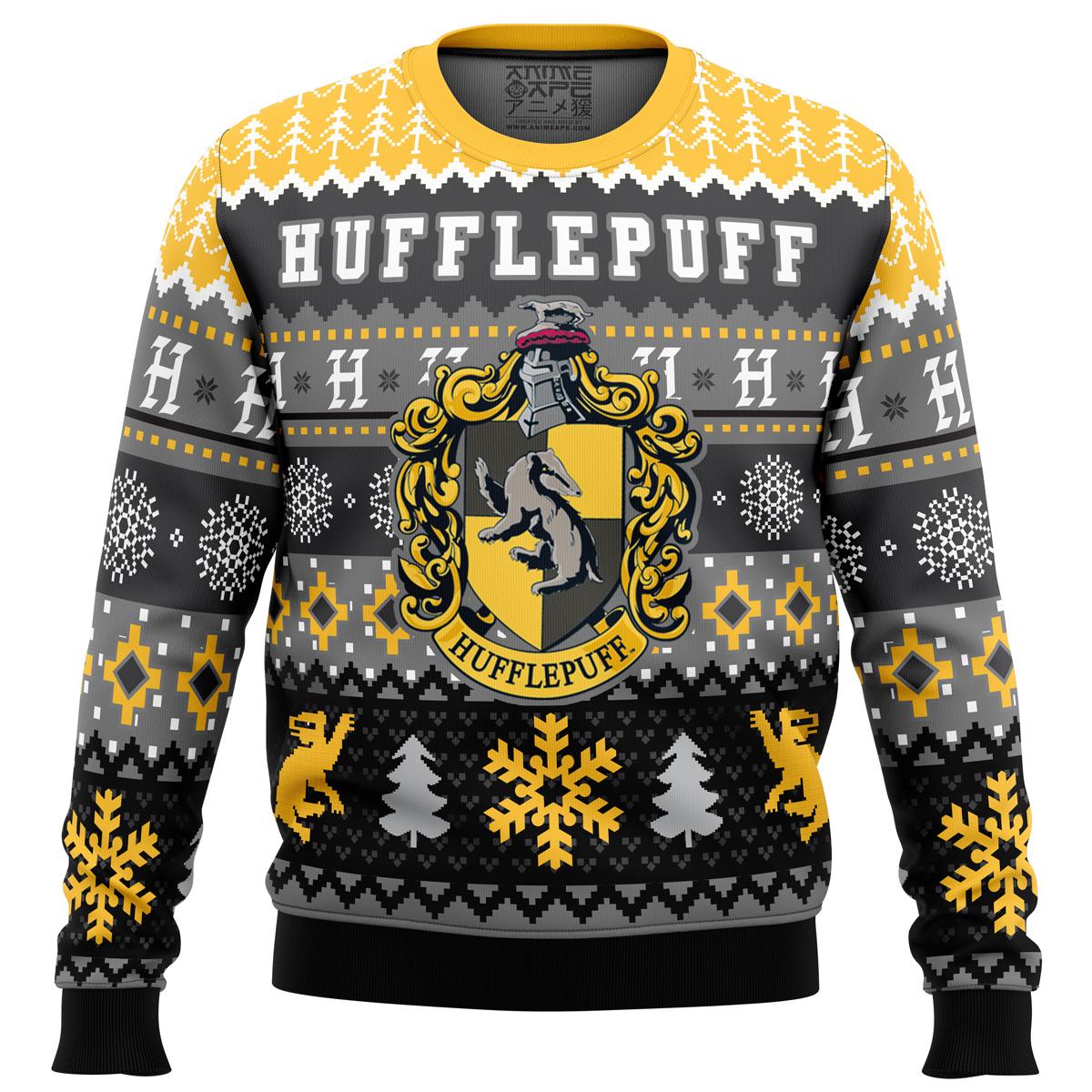 Harry Potter Hufflepuff House Ugly Christmas Sweater Perfect And Unique Gifts For Adults Kids On Christmas
