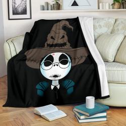 Anime Harry Potter Jack Skellington Premium Fleece Sherpa Blanket Perfect Gifts For Family On Christmas
