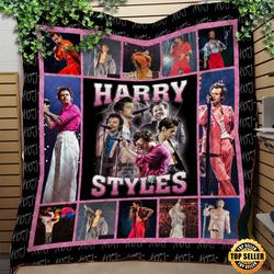 Music Harry Styles Love On Tour Fleece Sherpa Blanket Perfect And Unique Gifts For Family On Christmas