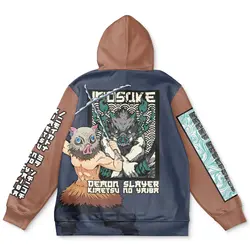 Anime Hashibira Inosuke Demon Slayer Streetwear Hoodie Perfect And Unique Gifts For Otaku Anime Fans On Christmas