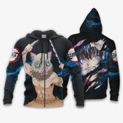 Anime Hashibira Inosuke Hoodie Custom Anime Shirts Perfect And Unique Gifts For Otaku Anime Fans On Christmas