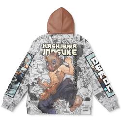 Anime Hashibira Inosuke Manga Collage Demon Slayer Streetwear Hoodie Perfect And Unique Gifts For Otaku Anime Fans On Christmas