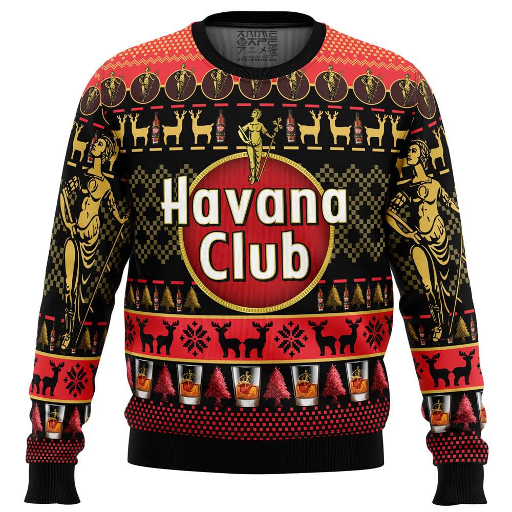 Havana Club Ugly Christmas Sweater Perfect And Unique Gifts For Adults Kids On Christmas Holiday