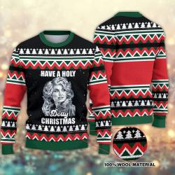 Have A Holly Dolly Christmas Ugly Sweater Perfect And Unique Gifts For Adults Kids On Christmas