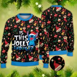 Have A Holly Jolly Christmas Stitch Ugly Sweater Perfect And Unique Gifts For Adults Kids On Christmas