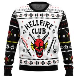 HellFire Club Stranger Things Ugly Christmas Sweater Perfect And Unique Gifts For Adults Kids On Christmas