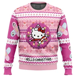 Hello Christmas Hello Kitty Ugly Christmas Sweater Perfect And Unique Gifts For Adults Kids On Christmas