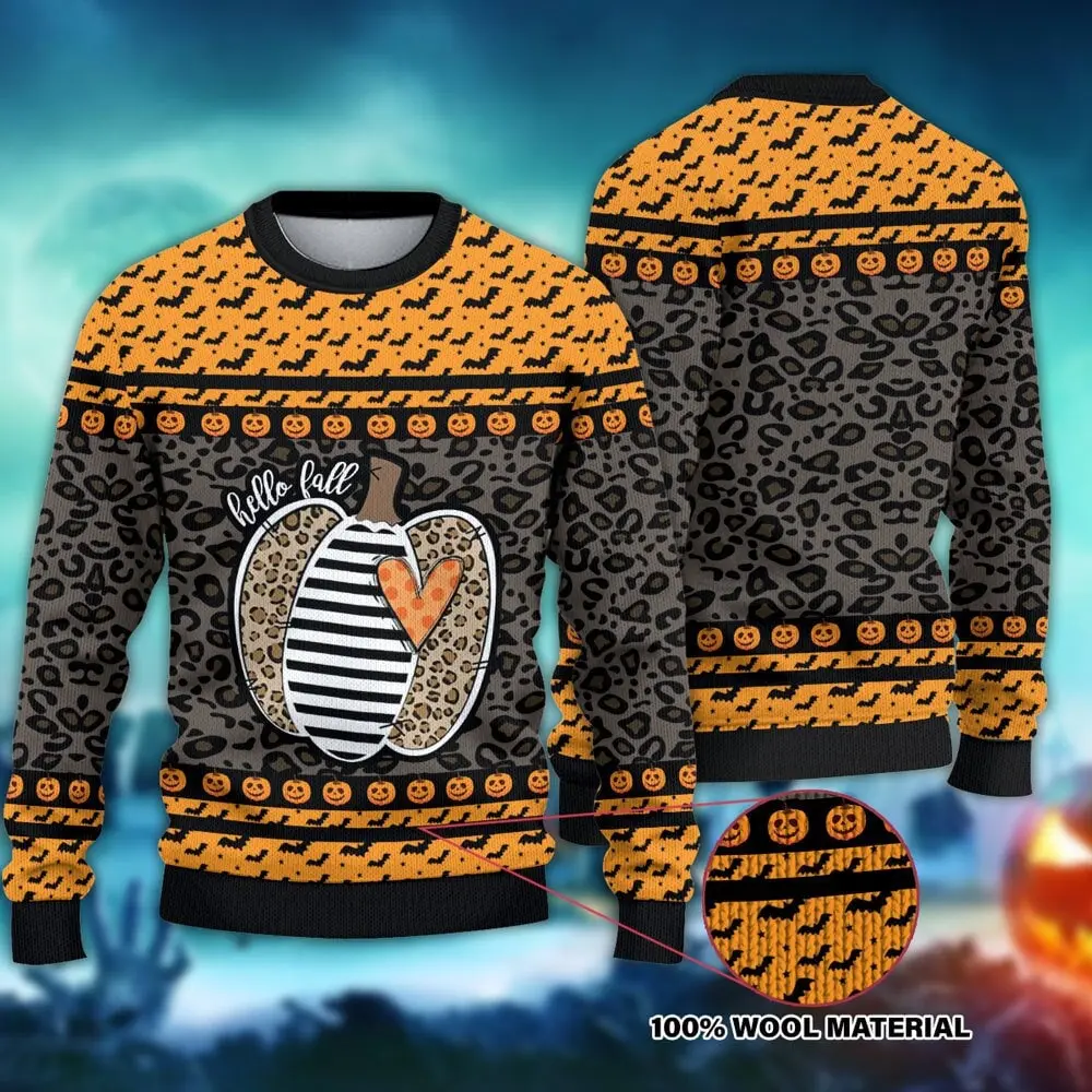 Hello Fall It's Y'all Pumpkin Sweater Perfect And Unique Gifts For Adults Kids On Christmas