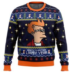 Here’s to another LOUSY YEAR Ugly Christmas Sweater Perfect And Unique Gifts For Adults Kids On Christmas