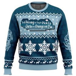 Hestia Familia Emblem DanMachi Ugly Christmas Sweater Perfect And Unique Gifts For Adults Kids On Christmas