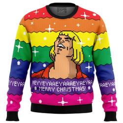 HEYYEYA HE-MAN Ugly Christmas Sweater Perfect And Unique Gifts For Adults Kids On Christmas