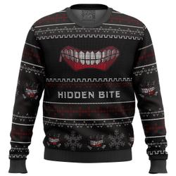 Hidden Bite Tokyo Ghoul Ugly Christmas Sweater Perfect And Unique Gifts For Adults Kids On Christmas