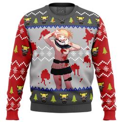 Himiko Toga My Hero Academia Ugly Christmas Sweater Perfect And Unique Gifts For Adults Kids On Christmas