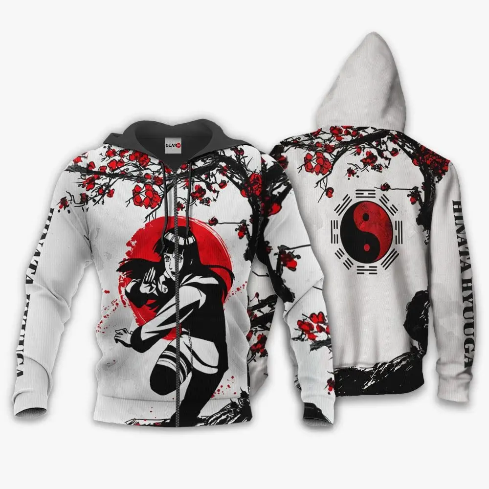 Anime Hinata Hyuuga Hoodie Japan Style Custom Anime Shirts Perfect And Unique Gifts For Otaku Anime Fans On Christmas
