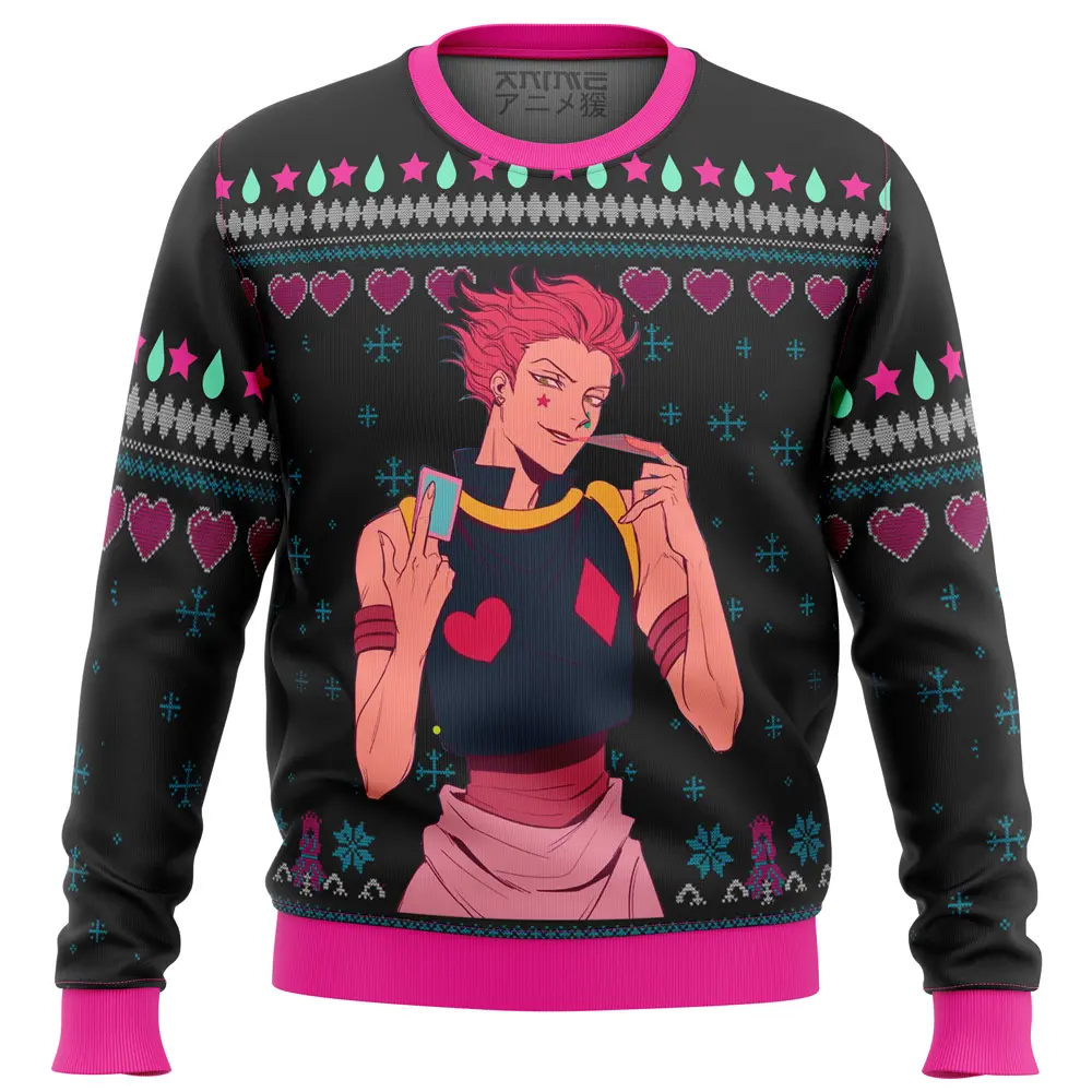 Hisoka Hunter X Hunter Ugly Christmas Sweater Perfect And Unique Gifts For Adults Kids On Christmas