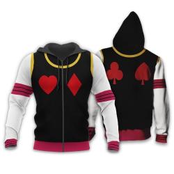 Anime Hisoka Uniform Hoodie HxH Anime Costume Shirts Perfect And Unique Gifts For Otaku Anime Fans On Christmas