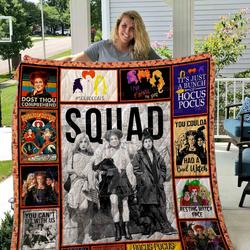 Movie Hocus Pocus Sanderson Sister Christmas Halloween Fleece Sherpa Blanket Perfect Gifts For Family On Christmas