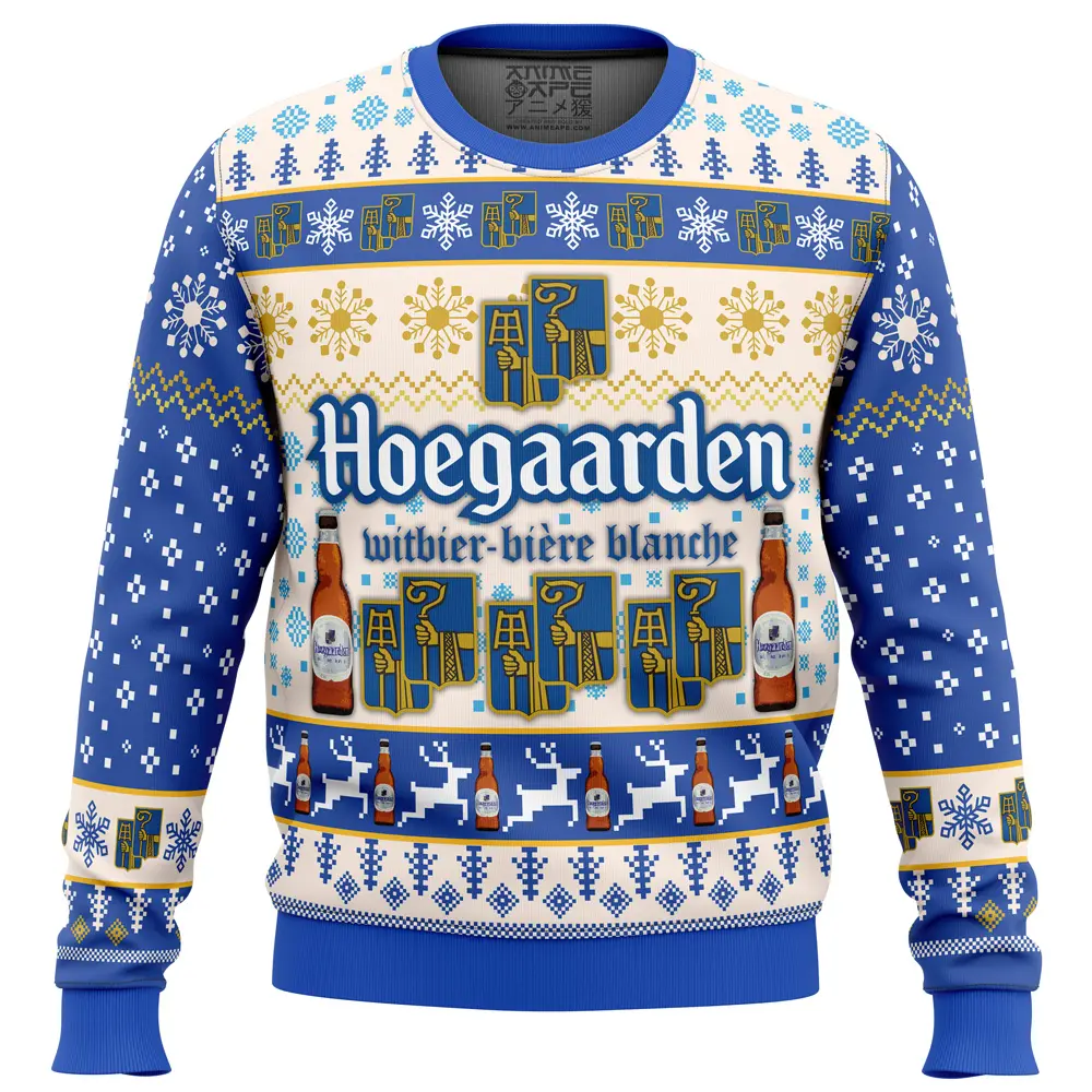 Hoegaarden Beer Ugly Christmas Sweater Perfect And Unique Gifts For Adults Kids On Christmas