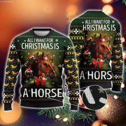 Horse Christmas Farm Sweater Perfect And Unique Gifts For Adults Kids On Christmas Holiday