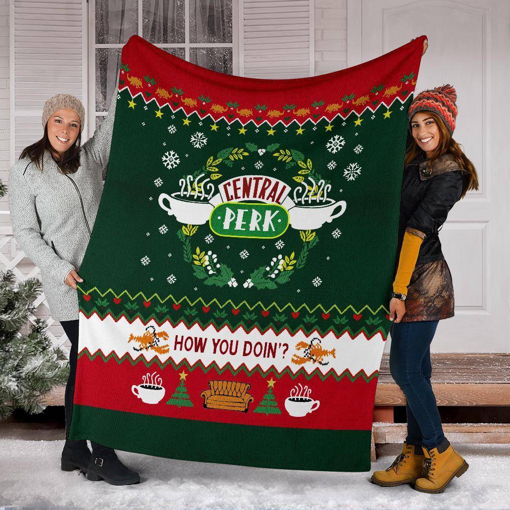 Movie How You Doin Ugly Christmas Custom Fleece Sherpa Blanket Home Decor Perfect Gifts For Family On Christmas