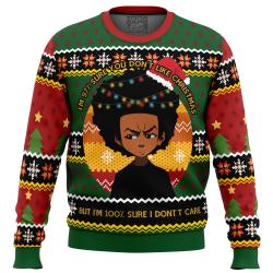 Huey Freeman The Boondocks Ugly Christmas Sweater Perfect And Unique Gifts For Adults Kids On Christmas