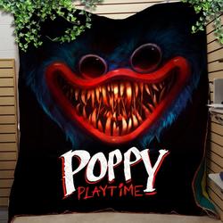 Anime Huggy Wuggy Costume For Poppy Playtime Fun Boys Girls Fleece Sherpa Blanket Quilt Perfect Gifts For Family On Christmas