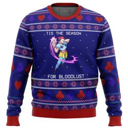 Hunter X Hunter Hisoka Tis the Season for Bloodlust Ugly Christmas Sweater Perfect And Unique Gifts For Adults Kids On Christmas