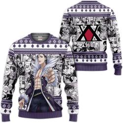 HxH Chrollo Lucilfer Custom Anime Ugly Christmas Sweater Perfect And Unique Gifts For Adults Kids On Christmas