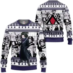 HxH Feitan Portor Custom Anime Ugly Christmas Sweater Perfect And Unique Gifts For Adults Kids On Christmas