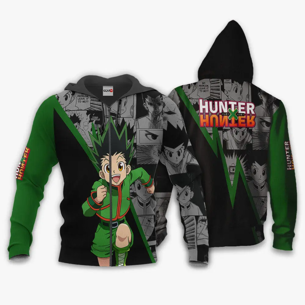 Anime Gon Freecss Hoodie Custom Anime Manga Style Perfect And Unique Gifts For Otaku Anime Fans On Christmas