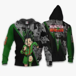 Anime Gon Freecss Hoodie Custom Anime Manga Style Perfect And Unique Gifts For Otaku Anime Fans On Christmas