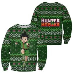 Gon Ugly Christmas Sweater HxH Anime Custom Xmas Clothes Perfect And Unique Gifts For Adults Kids On Christmas