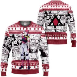 HxH Hisoka Custom Anime Ugly Christmas Sweater Perfect And Unique Gifts For Adults Kids On Christmas