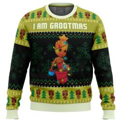 I am Grootmas Guardians of the Galaxy Marvel Ugly Christmas Sweater Perfect And Unique Gifts For Adults Kids On Christmas
