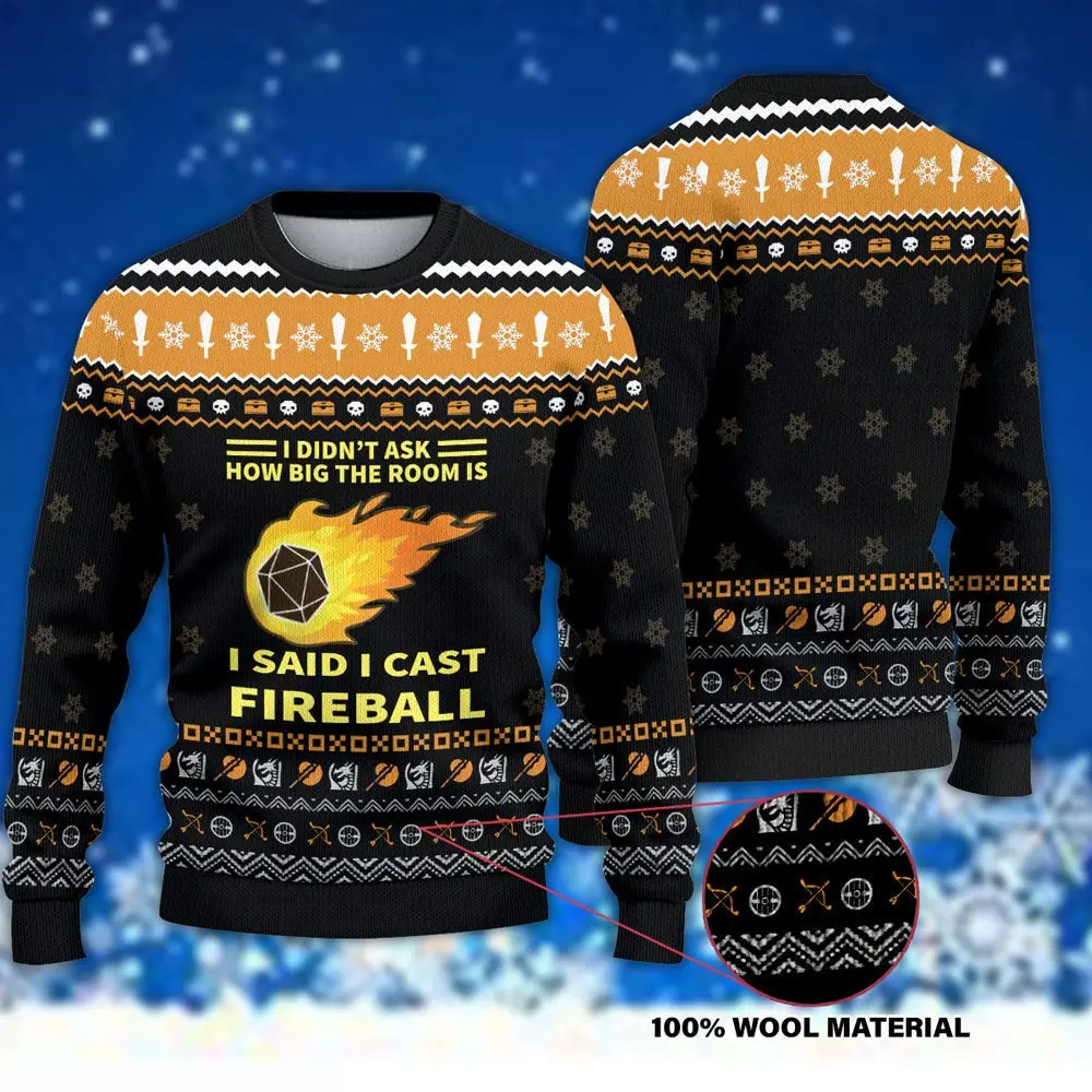 I Didn't Ask How Big The Room Is Said Ugly Christmas Sweater Perfect And Unique Gifts For Adults Kids On Christmas